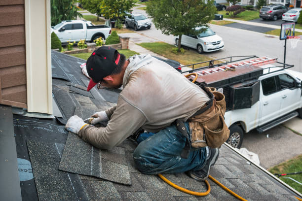Professional Flat Roof Repair technician working in Chickamauga, GA